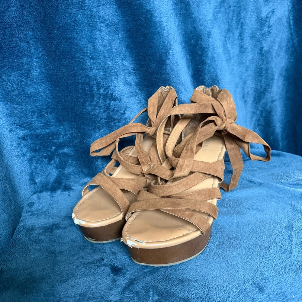 Torrid Brown Heels with Suede Finish